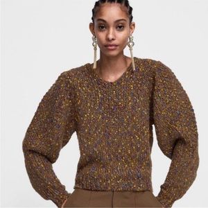 Zara Balloon Sleeve sweater 💚